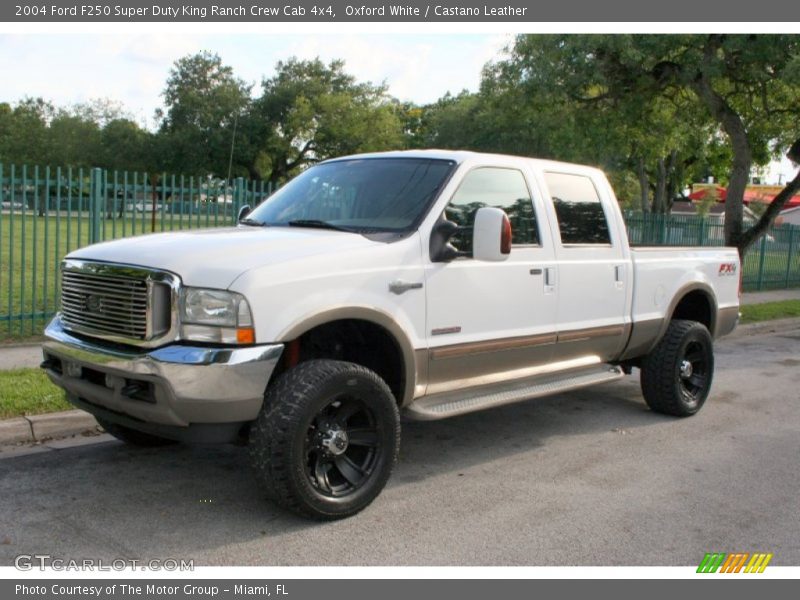 Oxford White / Castano Leather 2004 Ford F250 Super Duty King Ranch Crew Cab 4x4