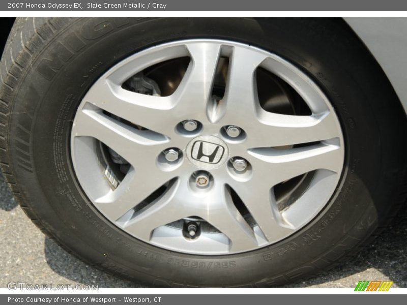 Slate Green Metallic / Gray 2007 Honda Odyssey EX