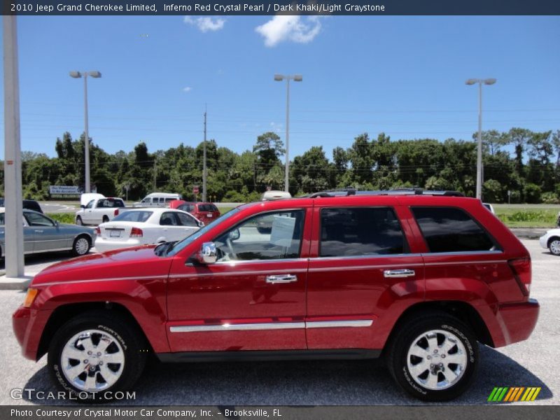  2010 Grand Cherokee Limited Inferno Red Crystal Pearl