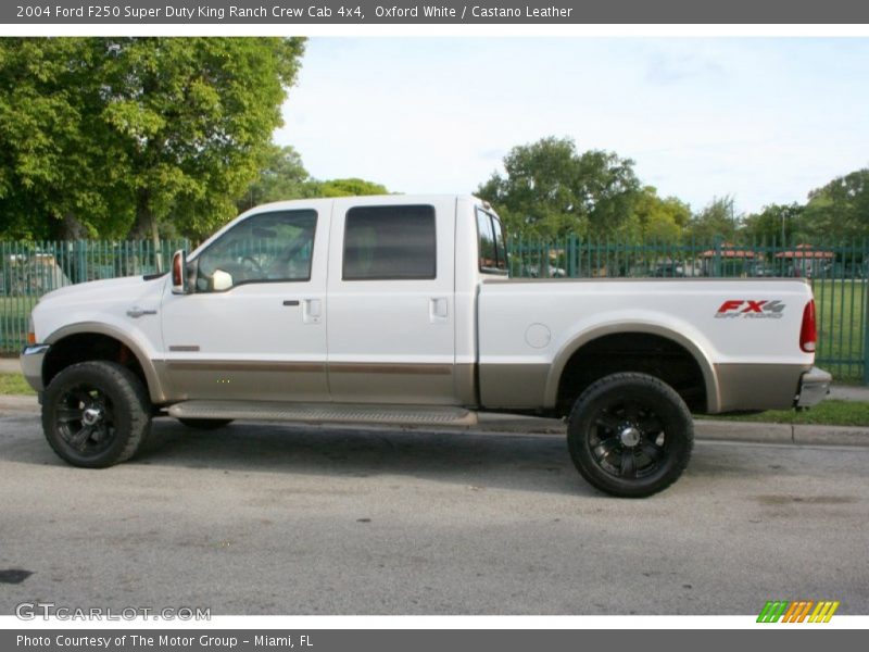 Oxford White / Castano Leather 2004 Ford F250 Super Duty King Ranch Crew Cab 4x4