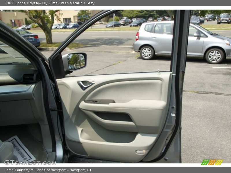Slate Green Metallic / Gray 2007 Honda Odyssey EX