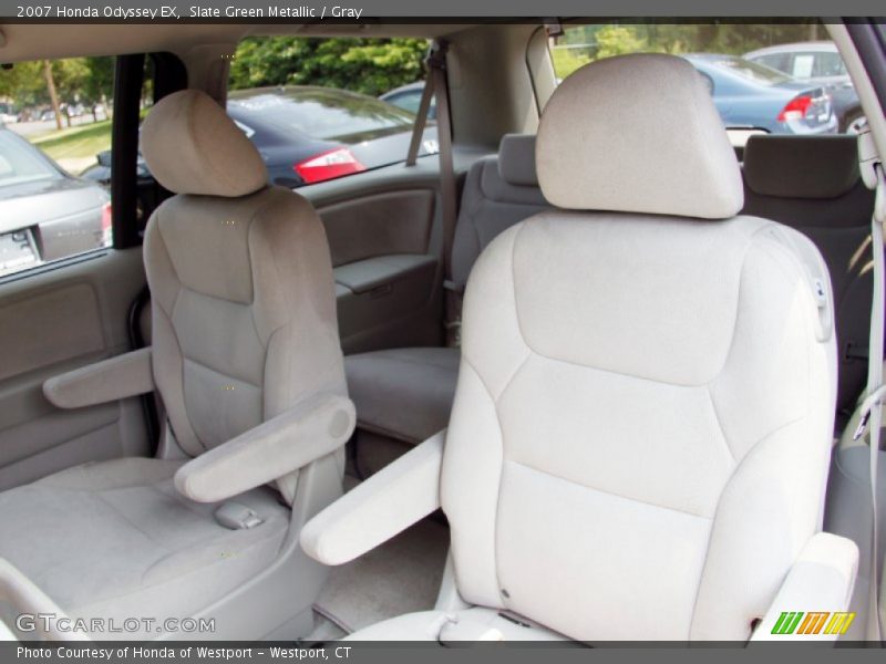 Slate Green Metallic / Gray 2007 Honda Odyssey EX