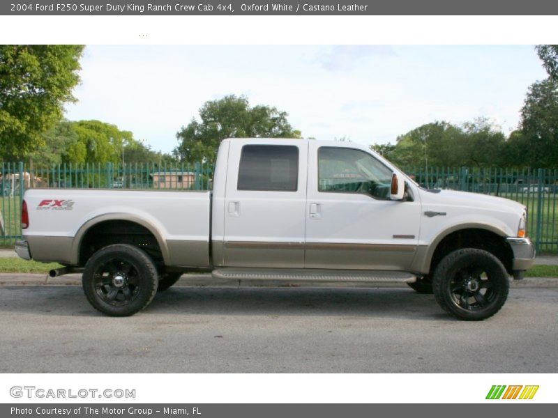 Oxford White / Castano Leather 2004 Ford F250 Super Duty King Ranch Crew Cab 4x4