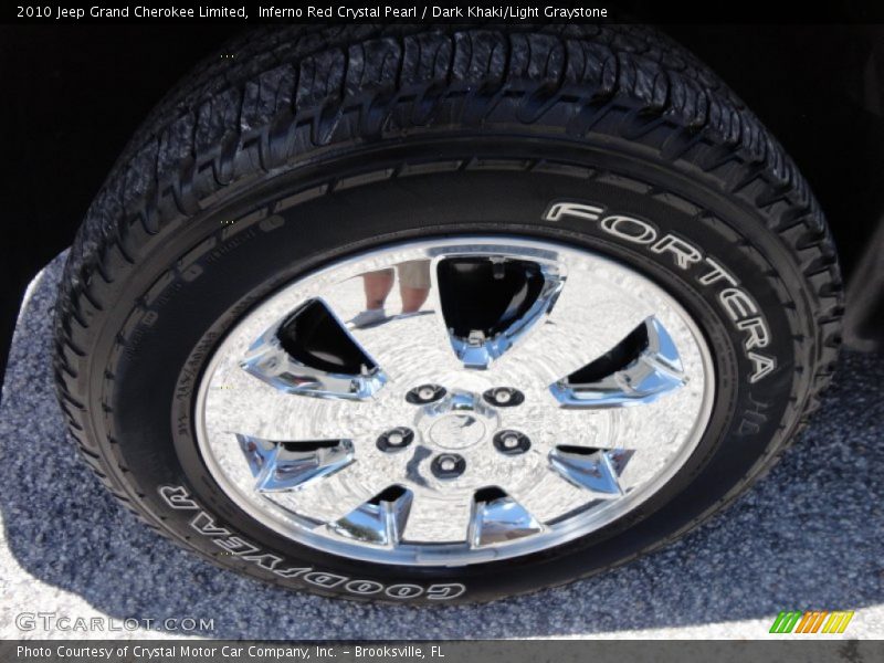 Inferno Red Crystal Pearl / Dark Khaki/Light Graystone 2010 Jeep Grand Cherokee Limited