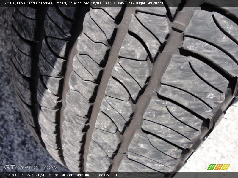 Inferno Red Crystal Pearl / Dark Khaki/Light Graystone 2010 Jeep Grand Cherokee Limited