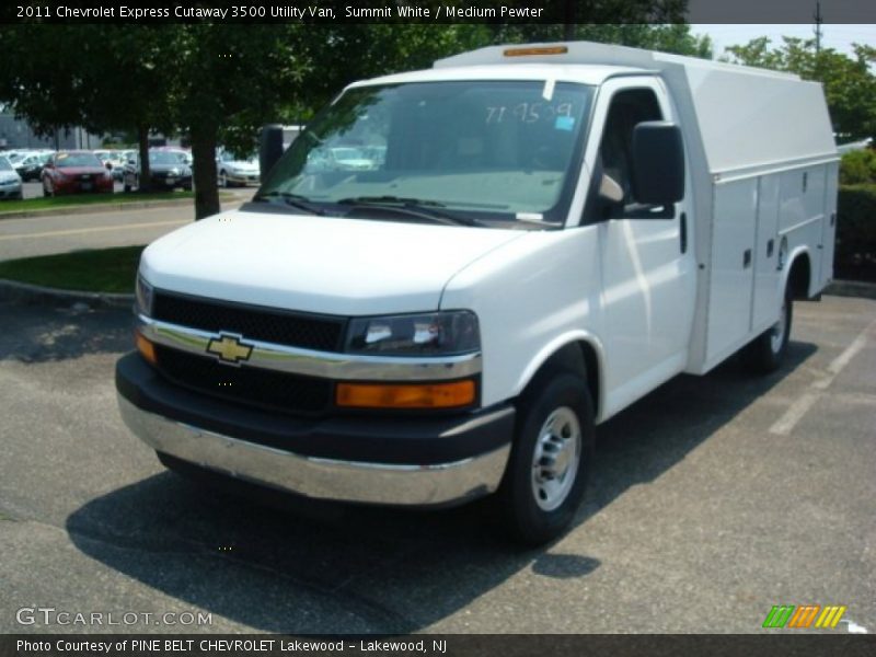 Summit White / Medium Pewter 2011 Chevrolet Express Cutaway 3500 Utility Van