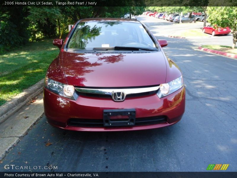 Tango Red Pearl / Ivory 2006 Honda Civic LX Sedan