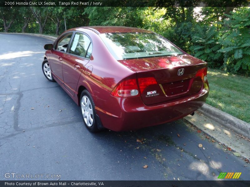 Tango Red Pearl / Ivory 2006 Honda Civic LX Sedan
