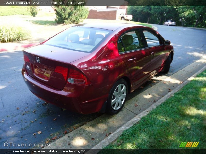 Tango Red Pearl / Ivory 2006 Honda Civic LX Sedan
