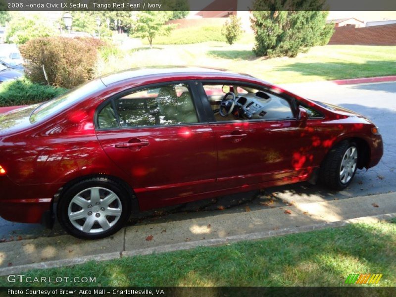 Tango Red Pearl / Ivory 2006 Honda Civic LX Sedan