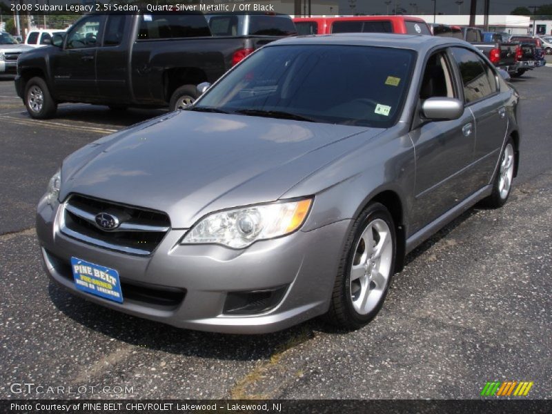 Quartz Silver Metallic / Off Black 2008 Subaru Legacy 2.5i Sedan