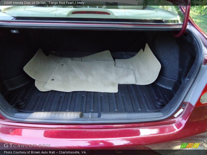Tango Red Pearl / Ivory 2006 Honda Civic LX Sedan