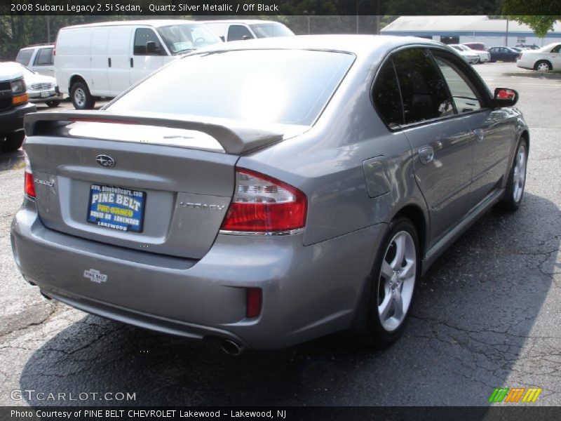 Quartz Silver Metallic / Off Black 2008 Subaru Legacy 2.5i Sedan