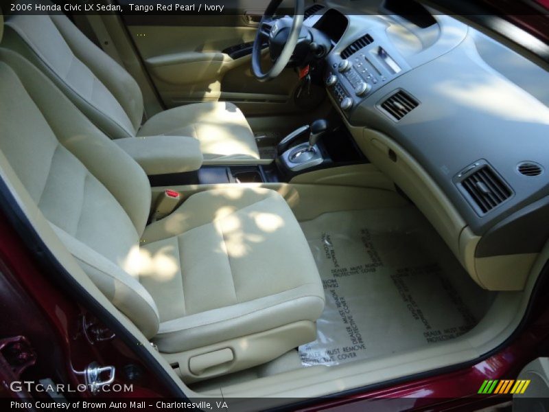 Tango Red Pearl / Ivory 2006 Honda Civic LX Sedan