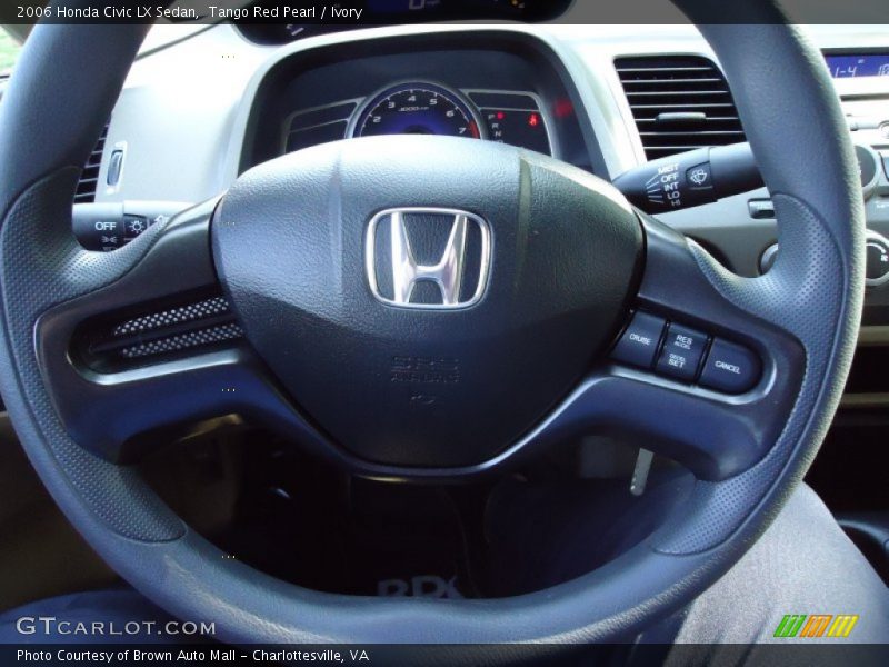 Tango Red Pearl / Ivory 2006 Honda Civic LX Sedan