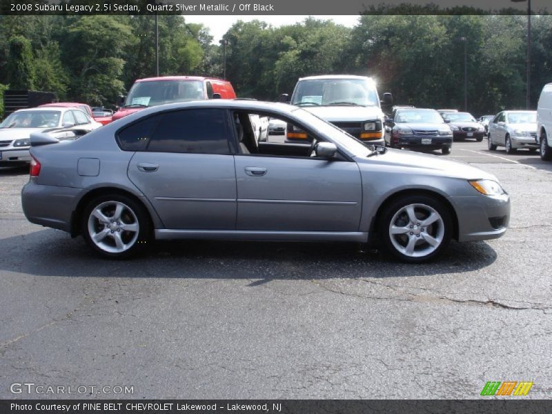 Quartz Silver Metallic / Off Black 2008 Subaru Legacy 2.5i Sedan