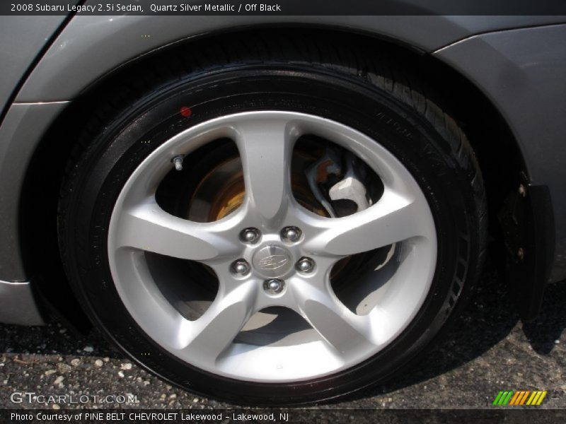 Quartz Silver Metallic / Off Black 2008 Subaru Legacy 2.5i Sedan