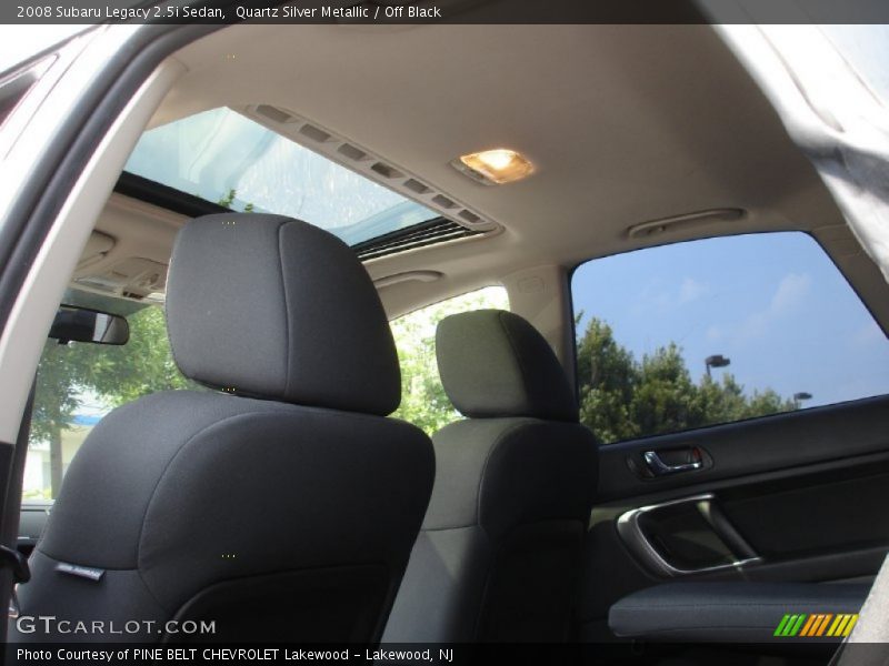 Quartz Silver Metallic / Off Black 2008 Subaru Legacy 2.5i Sedan