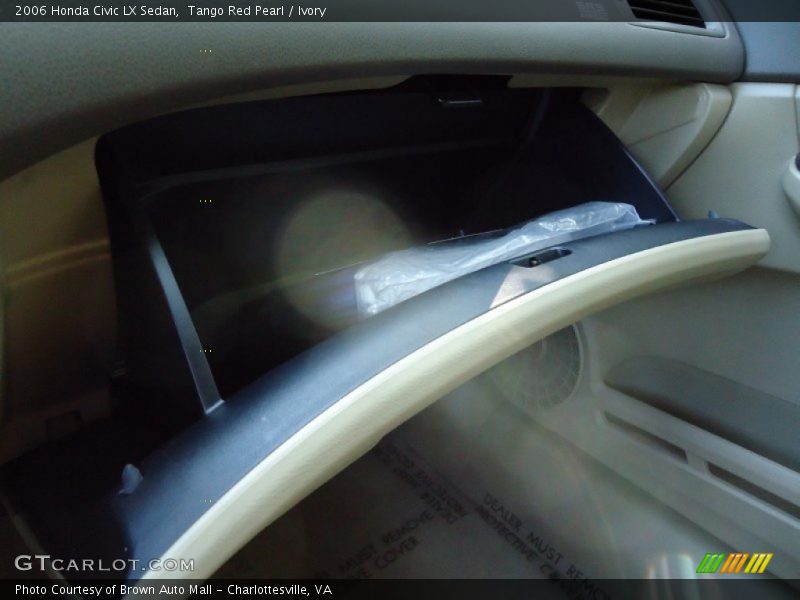 Tango Red Pearl / Ivory 2006 Honda Civic LX Sedan