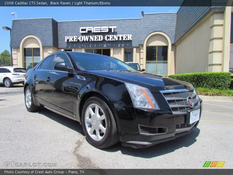 Black Raven / Light Titanium/Ebony 2008 Cadillac CTS Sedan