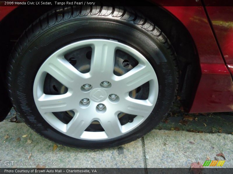 Tango Red Pearl / Ivory 2006 Honda Civic LX Sedan
