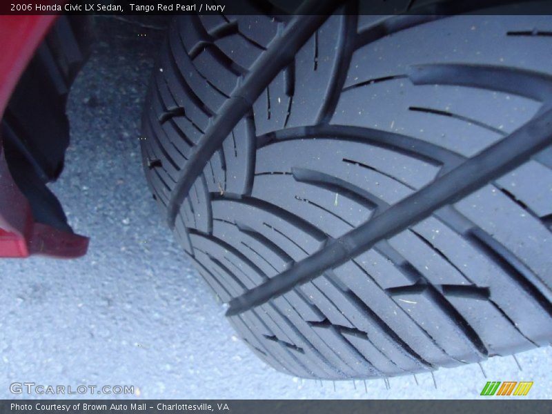 Tango Red Pearl / Ivory 2006 Honda Civic LX Sedan