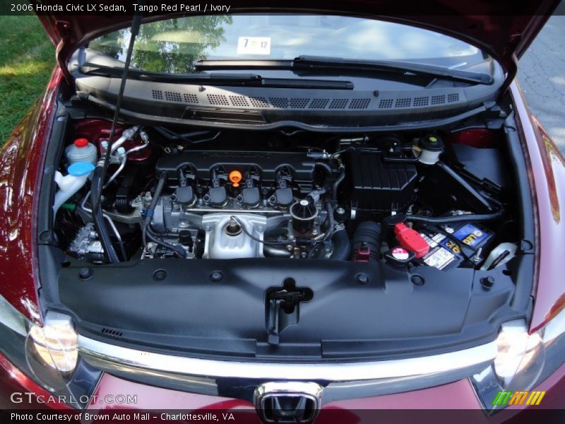 Tango Red Pearl / Ivory 2006 Honda Civic LX Sedan