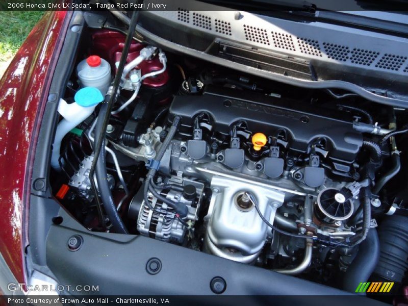 Tango Red Pearl / Ivory 2006 Honda Civic LX Sedan