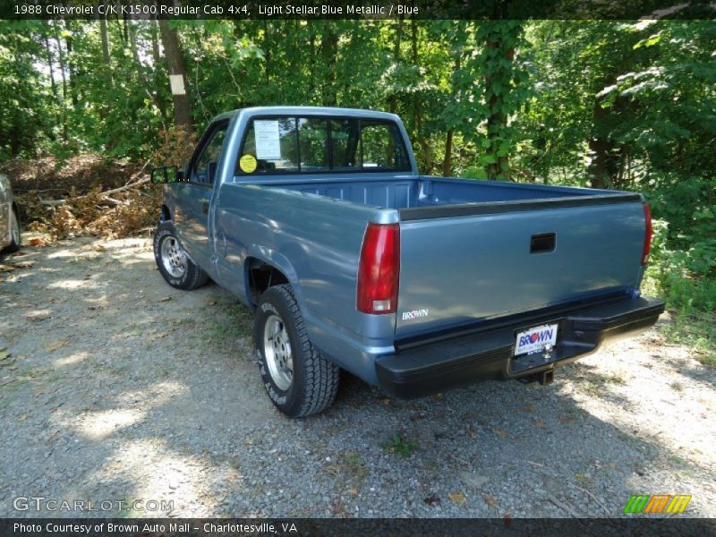 Light Stellar Blue Metallic / Blue 1988 Chevrolet C/K K1500 Regular Cab 4x4