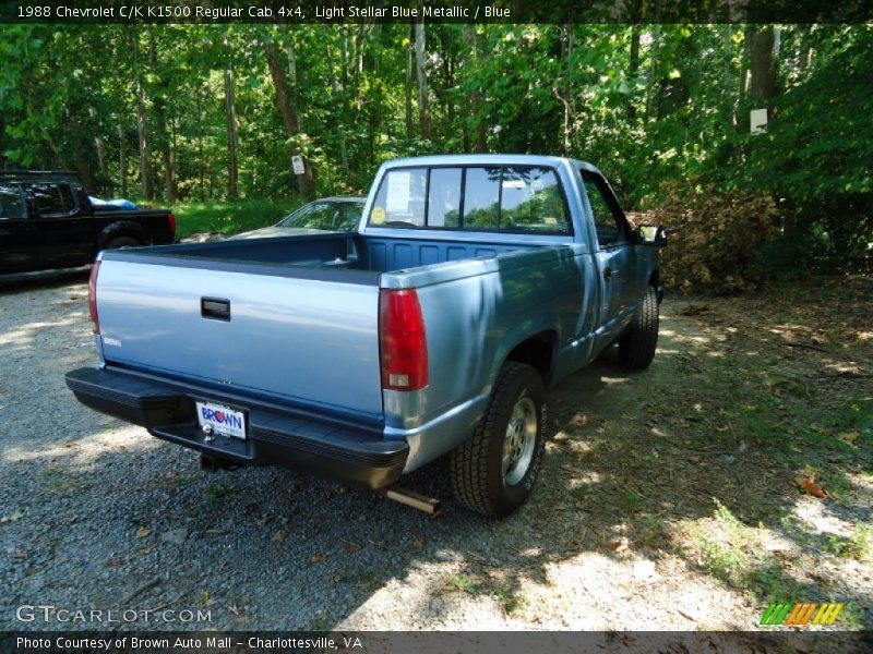 Light Stellar Blue Metallic / Blue 1988 Chevrolet C/K K1500 Regular Cab 4x4