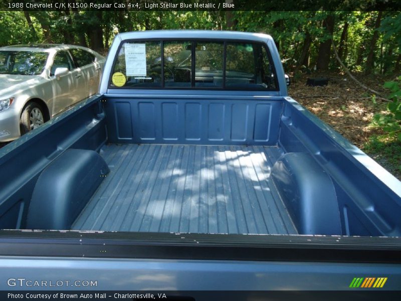 Light Stellar Blue Metallic / Blue 1988 Chevrolet C/K K1500 Regular Cab 4x4