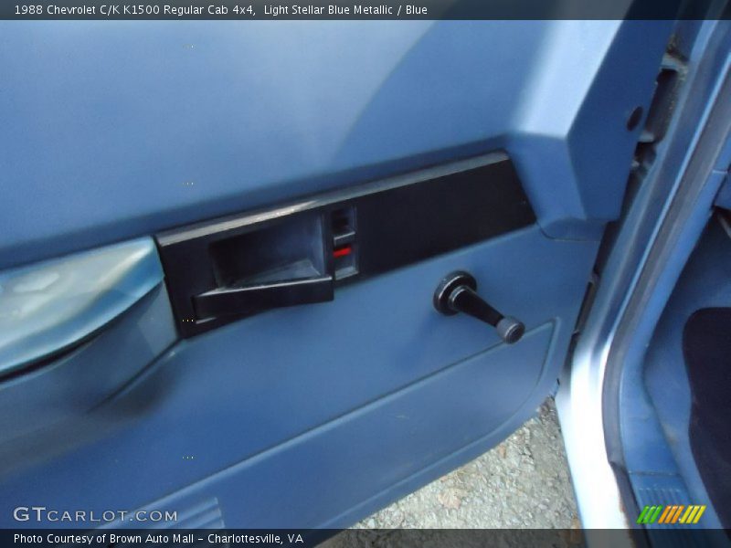 Light Stellar Blue Metallic / Blue 1988 Chevrolet C/K K1500 Regular Cab 4x4
