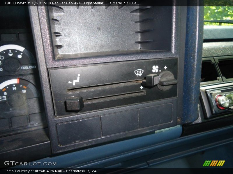 Light Stellar Blue Metallic / Blue 1988 Chevrolet C/K K1500 Regular Cab 4x4