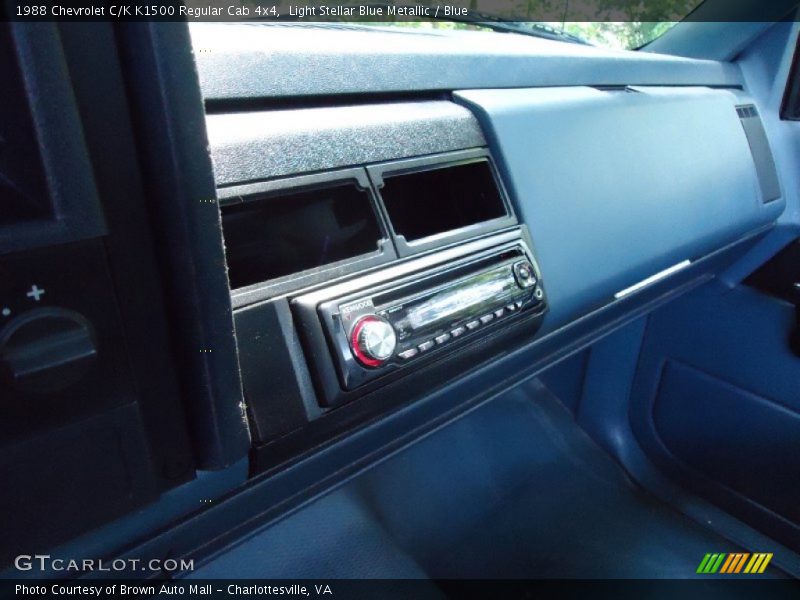 Light Stellar Blue Metallic / Blue 1988 Chevrolet C/K K1500 Regular Cab 4x4