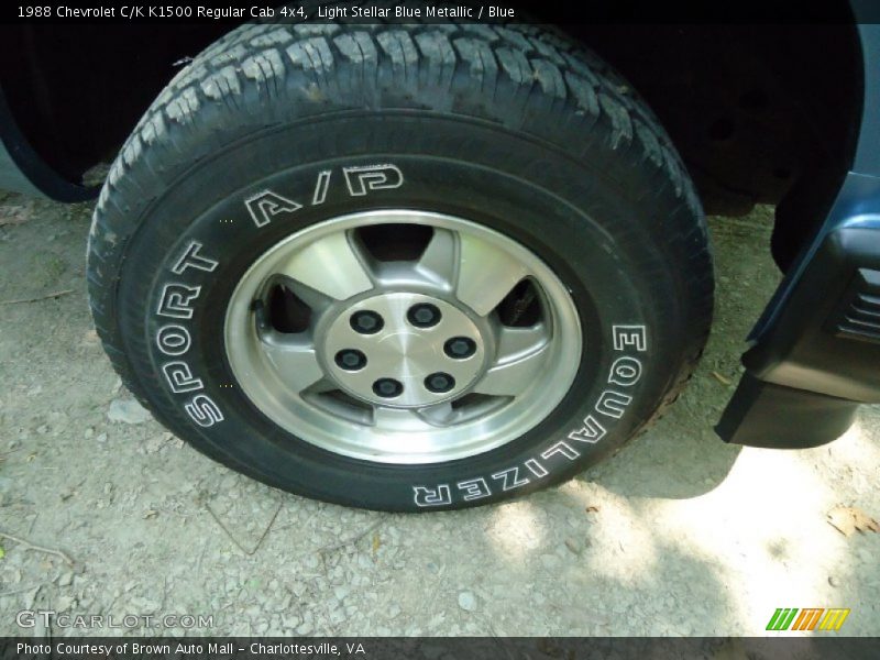 Light Stellar Blue Metallic / Blue 1988 Chevrolet C/K K1500 Regular Cab 4x4