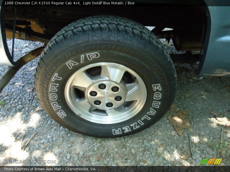 Light Stellar Blue Metallic / Blue 1988 Chevrolet C/K K1500 Regular Cab 4x4