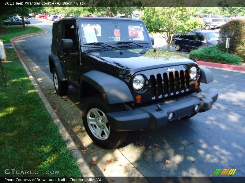 Black / Black 2011 Jeep Wrangler Sport 4x4