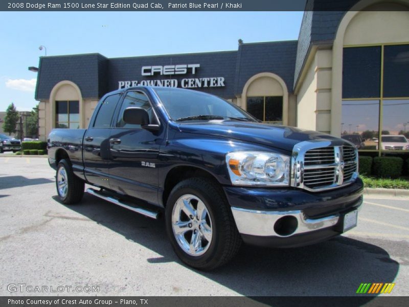 Patriot Blue Pearl / Khaki 2008 Dodge Ram 1500 Lone Star Edition Quad Cab