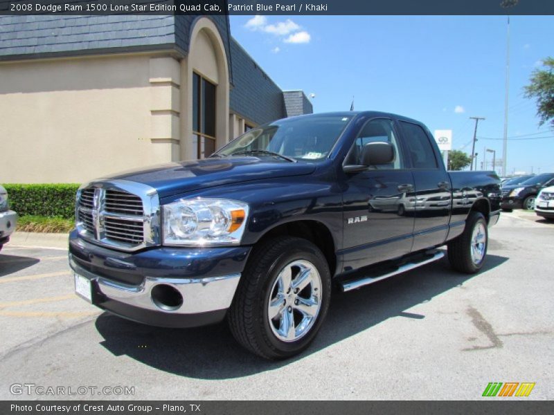 Patriot Blue Pearl / Khaki 2008 Dodge Ram 1500 Lone Star Edition Quad Cab