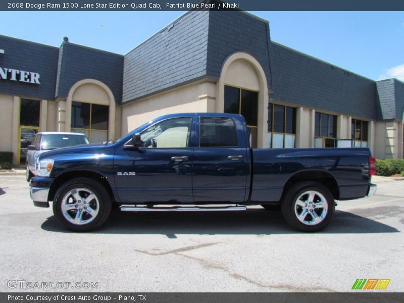 Patriot Blue Pearl / Khaki 2008 Dodge Ram 1500 Lone Star Edition Quad Cab