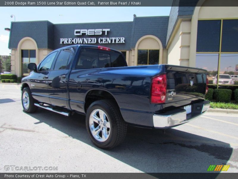 Patriot Blue Pearl / Khaki 2008 Dodge Ram 1500 Lone Star Edition Quad Cab