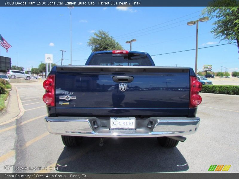 Patriot Blue Pearl / Khaki 2008 Dodge Ram 1500 Lone Star Edition Quad Cab