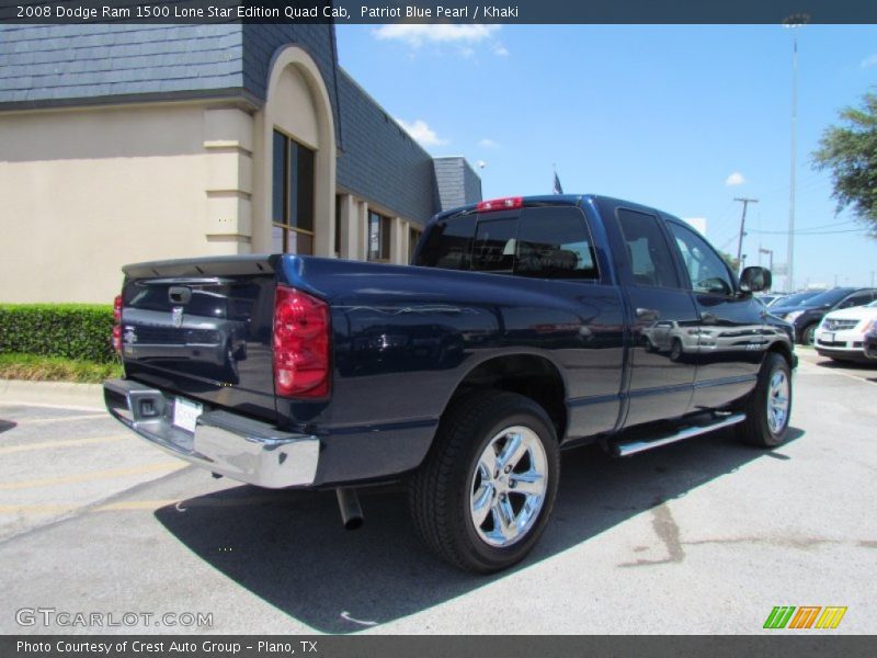Patriot Blue Pearl / Khaki 2008 Dodge Ram 1500 Lone Star Edition Quad Cab