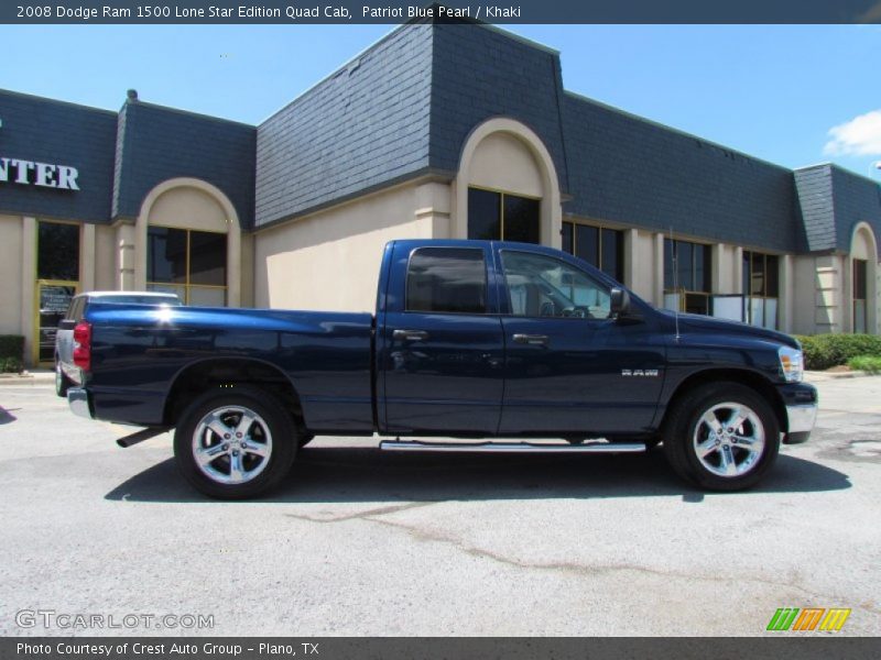 Patriot Blue Pearl / Khaki 2008 Dodge Ram 1500 Lone Star Edition Quad Cab