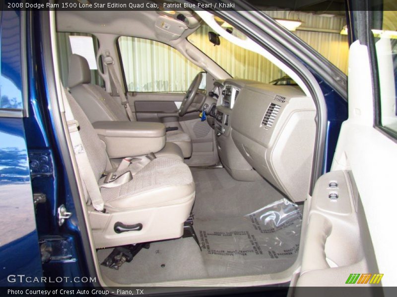 Patriot Blue Pearl / Khaki 2008 Dodge Ram 1500 Lone Star Edition Quad Cab
