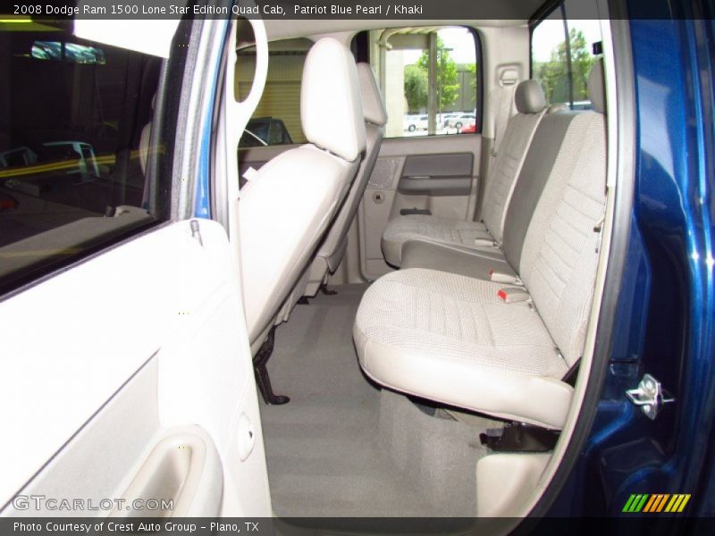 Patriot Blue Pearl / Khaki 2008 Dodge Ram 1500 Lone Star Edition Quad Cab