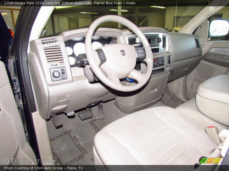 Patriot Blue Pearl / Khaki 2008 Dodge Ram 1500 Lone Star Edition Quad Cab