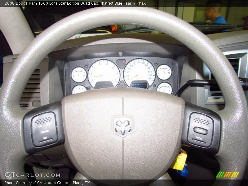 Patriot Blue Pearl / Khaki 2008 Dodge Ram 1500 Lone Star Edition Quad Cab