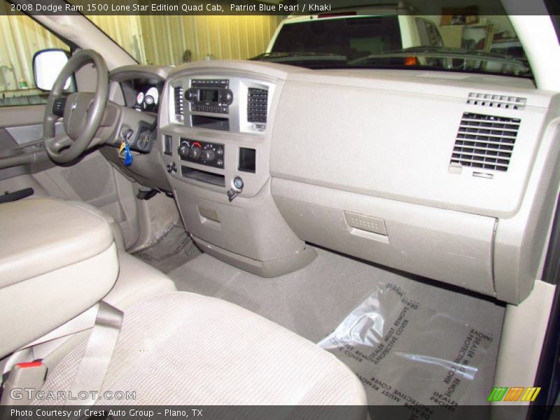 Patriot Blue Pearl / Khaki 2008 Dodge Ram 1500 Lone Star Edition Quad Cab