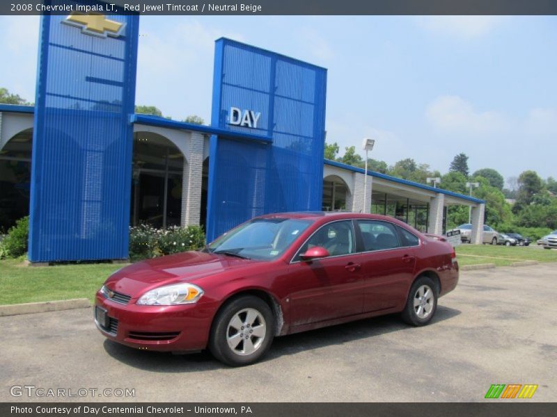 Red Jewel Tintcoat / Neutral Beige 2008 Chevrolet Impala LT
